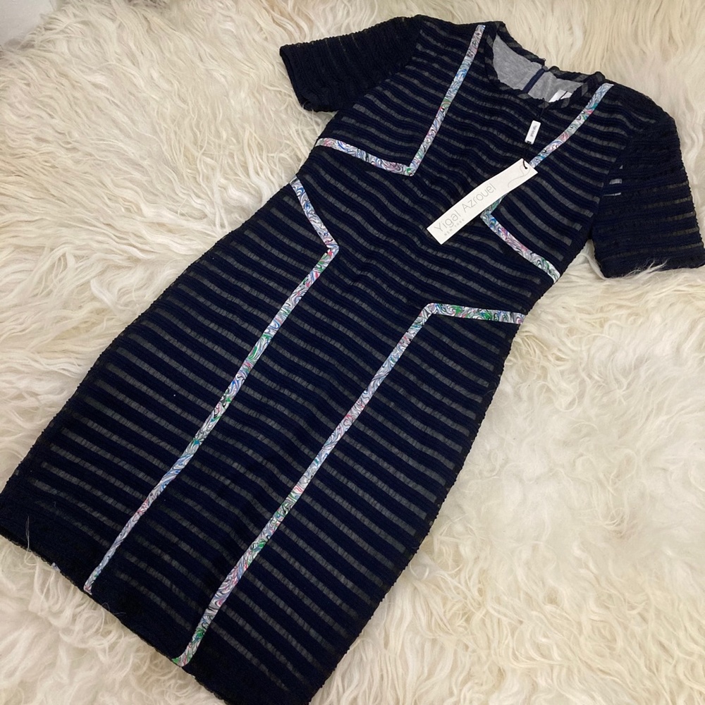 YIGAL AZROUËL Striped Mini Dress - Picture 2 of 11